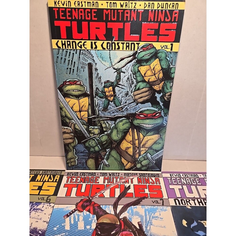 TMNT IDW Comic Lot: Vol 1, 6, 7, 8 - City Fall & Change Is Constant - Great Cond